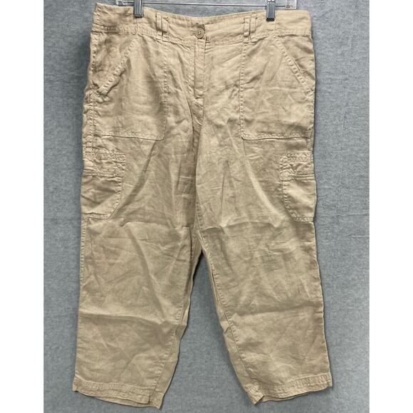 Tommy Bahama Linen Cargo Pants Size 10 - Picture 1 of 4